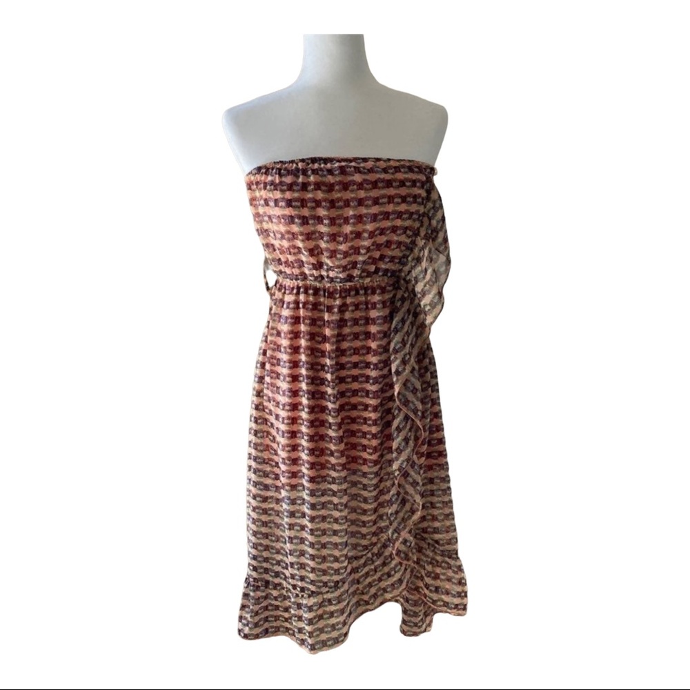 Peach Strapless Sundress Sz M NWT beautiful!